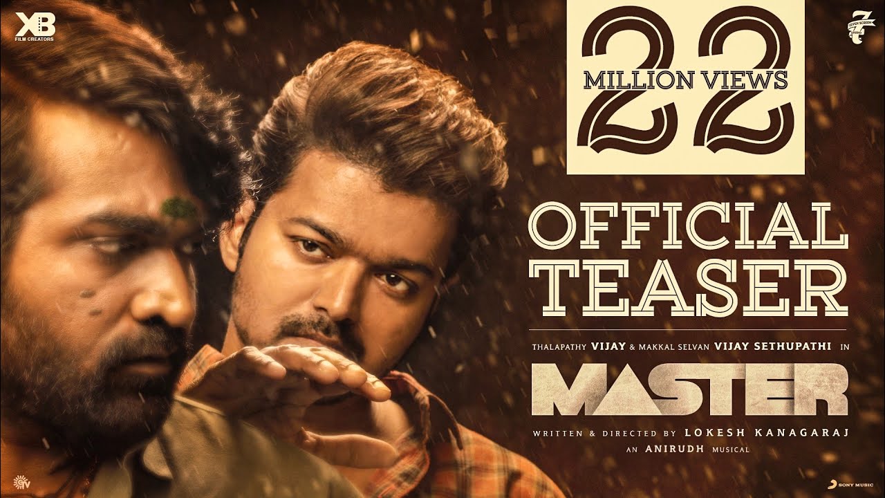 Actor Thalapathy Vijay Master movie Official Teaser